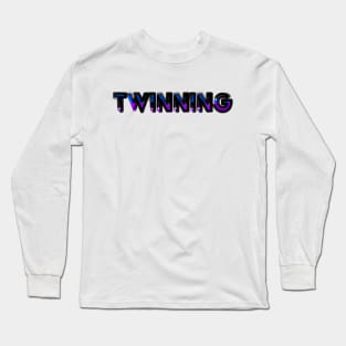 Twinning Blue and Purple Long Sleeve T-Shirt